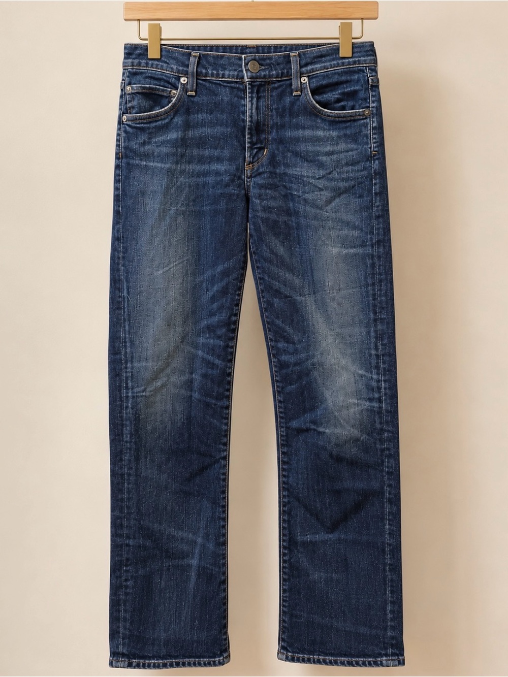 Citizen of Humanity - Dark Slim Straight Crop Dark Blue Jeans